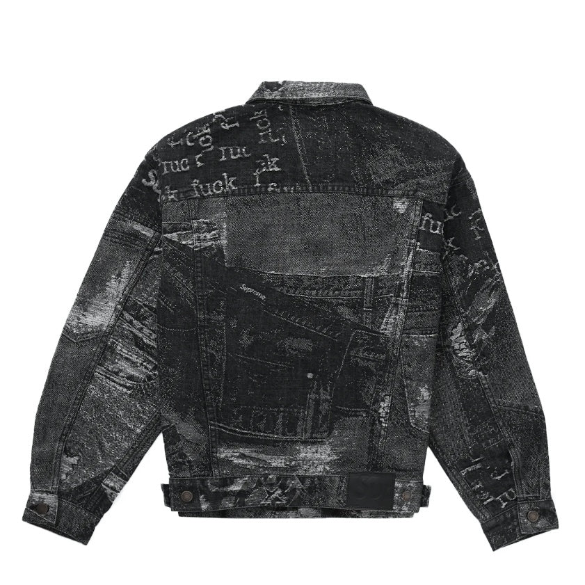 Supreme Archive Denim Jacquard Trucker Jacket