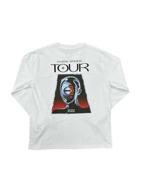The Weeknd After Hours Tour Merch L/S Tee White