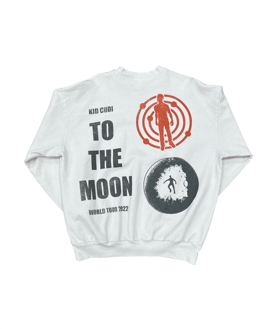 Kid Cudi To The Moon Tour Merch Crewneck White