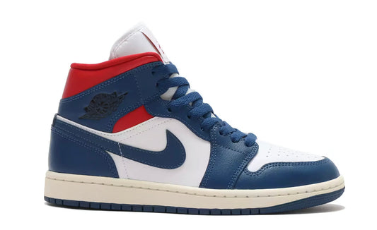 Jordan 1 Mid French Blue Gym Red (Women’s)