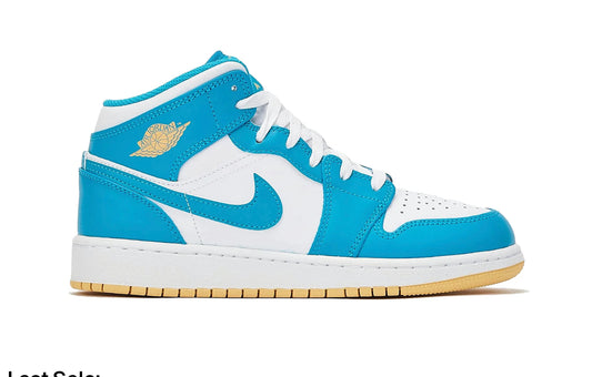 Jordan 1 Mid Aquatone (Youth)