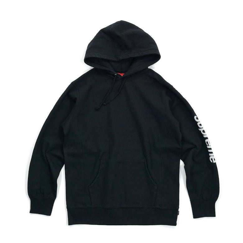 Supreme Sleeve Patch Hoodie Black