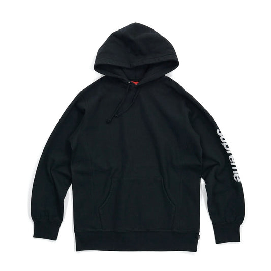 Supreme Sleeve Patch Hoodie Black