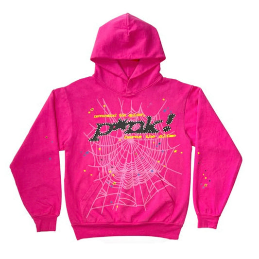 Sp5der P*NK Hoodie Pink