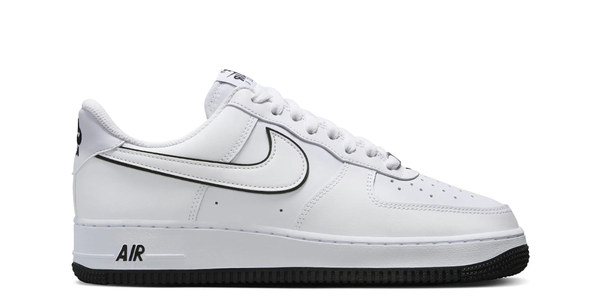 Nike Air Force 1 Low ‘07 White Black Outline Swoosh (Men’s)