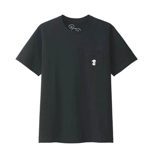 KAWS x UNIQLO x Peanuts Snoopy Pocket Tee Black