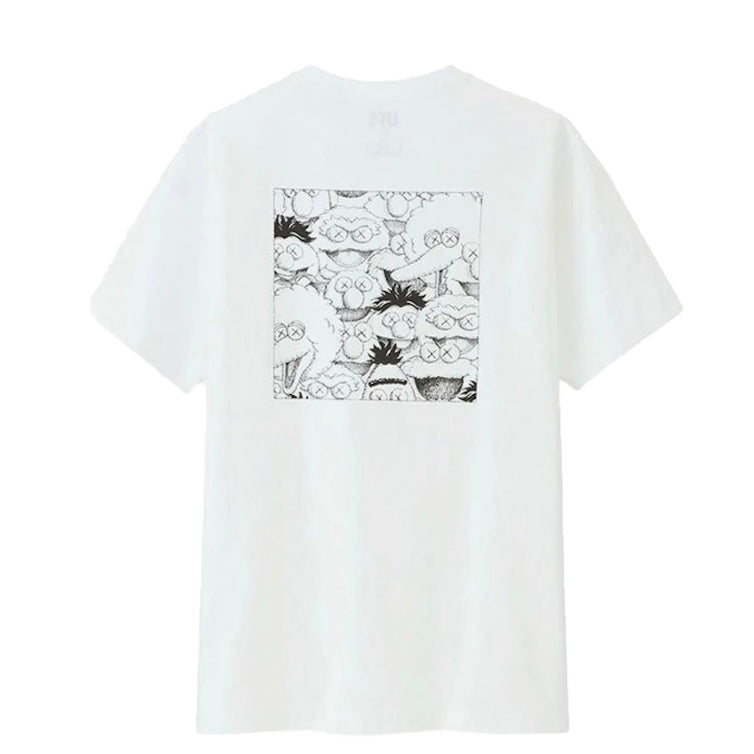 KAWS x UNIQLO x Sesame Street XX Pocket Tee White