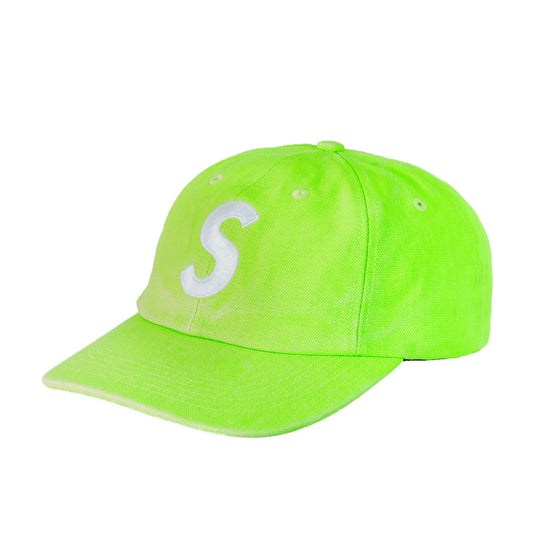 Supreme Pigment Canvas S Logo 6-Panel Lime