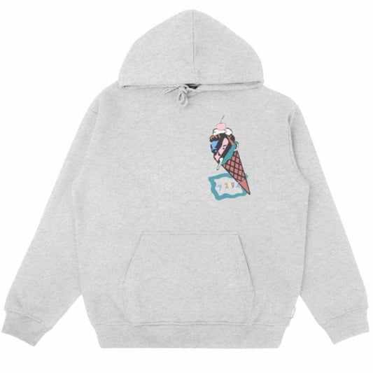 Icecream Colour Hoodie Light Heather Grey