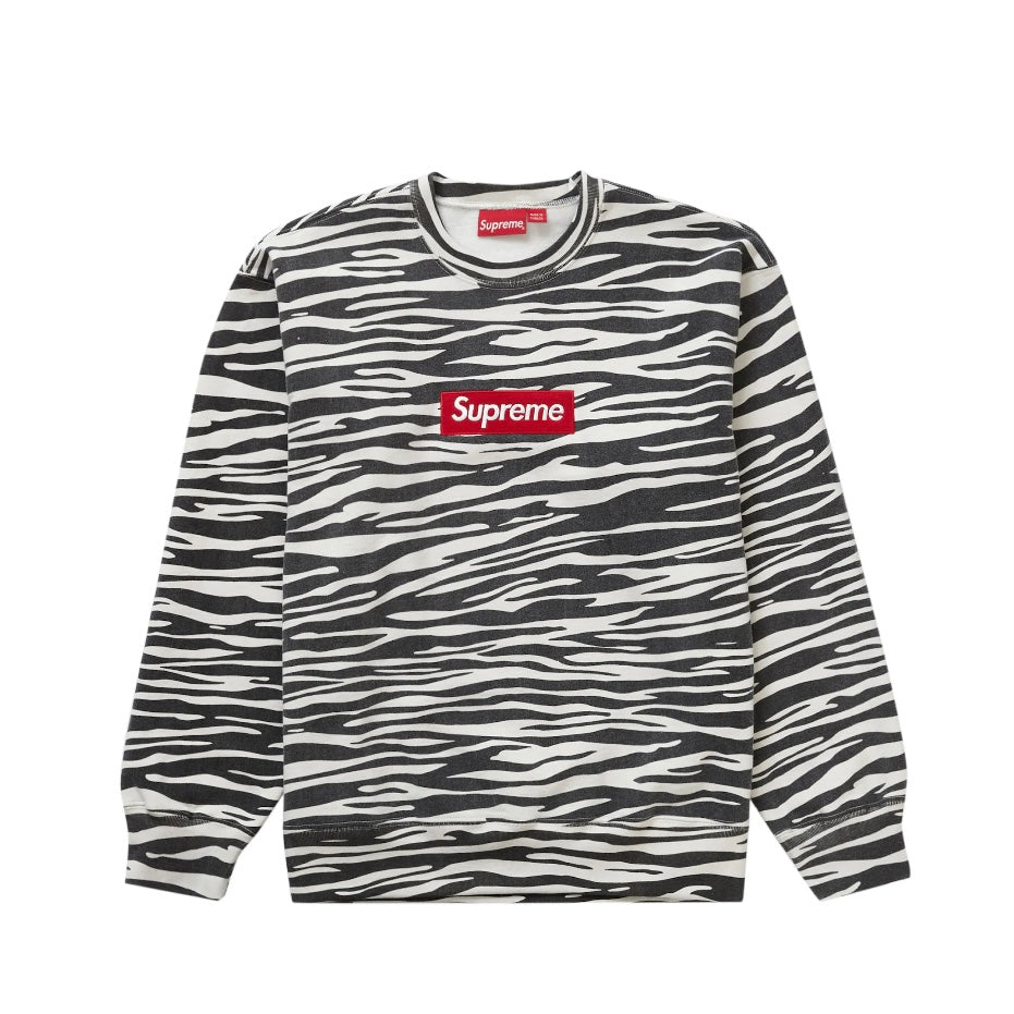 Supreme Box Logo Crewneck Zebra