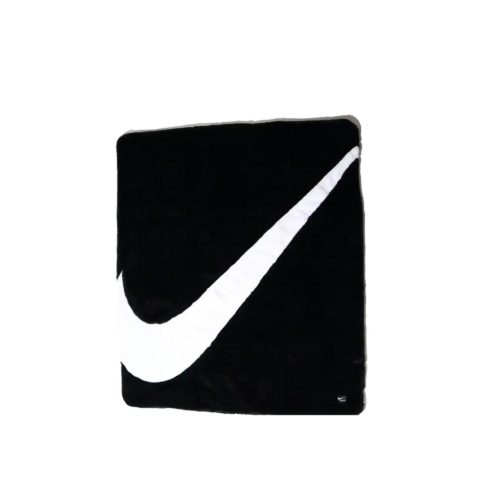 Nike Swoosh Faux Fur Blanket Black/White