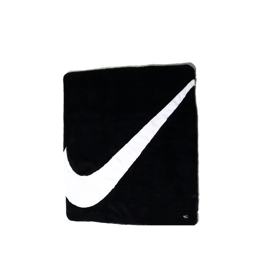 Nike Swoosh Faux Fur Blanket Black/White