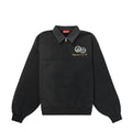 Supreme Denim Collar Half Zip Sweatshirt Black