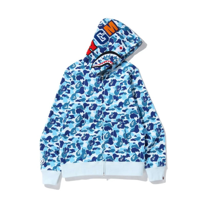 Bape ABC Shark Full Zip Hoodie Blue