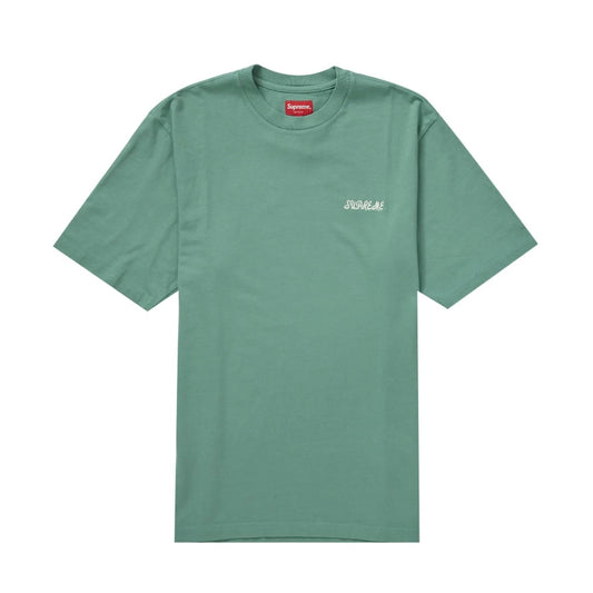 Supreme Washed Script Top Sage