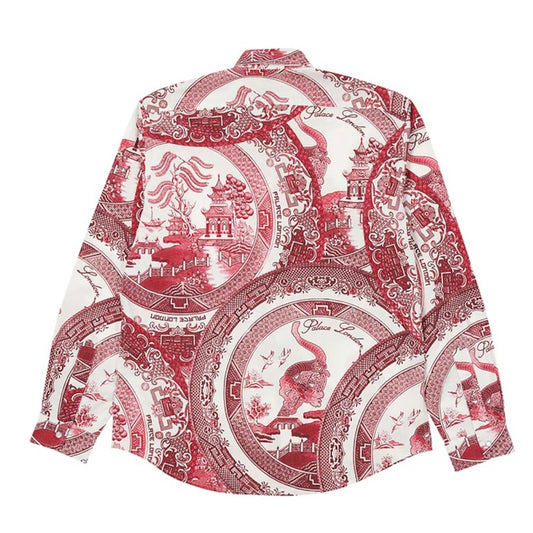 Palace China Plate Shirt Red