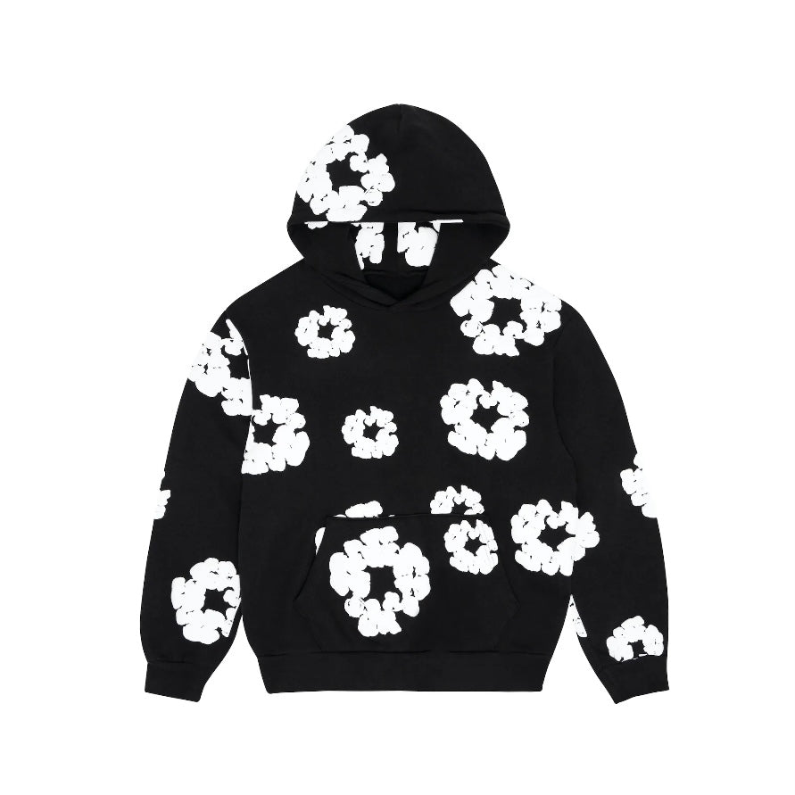 Denim Tears The Cotton Wreath Hoodie Black