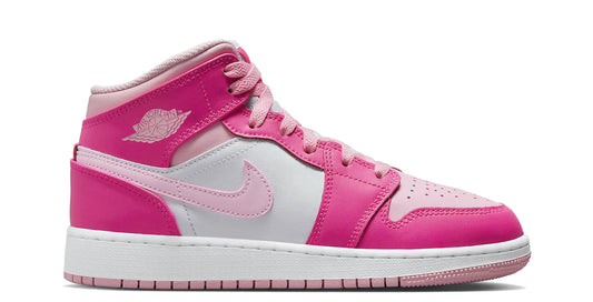 Jordan 1 Mid Fierce Pink (Youth)