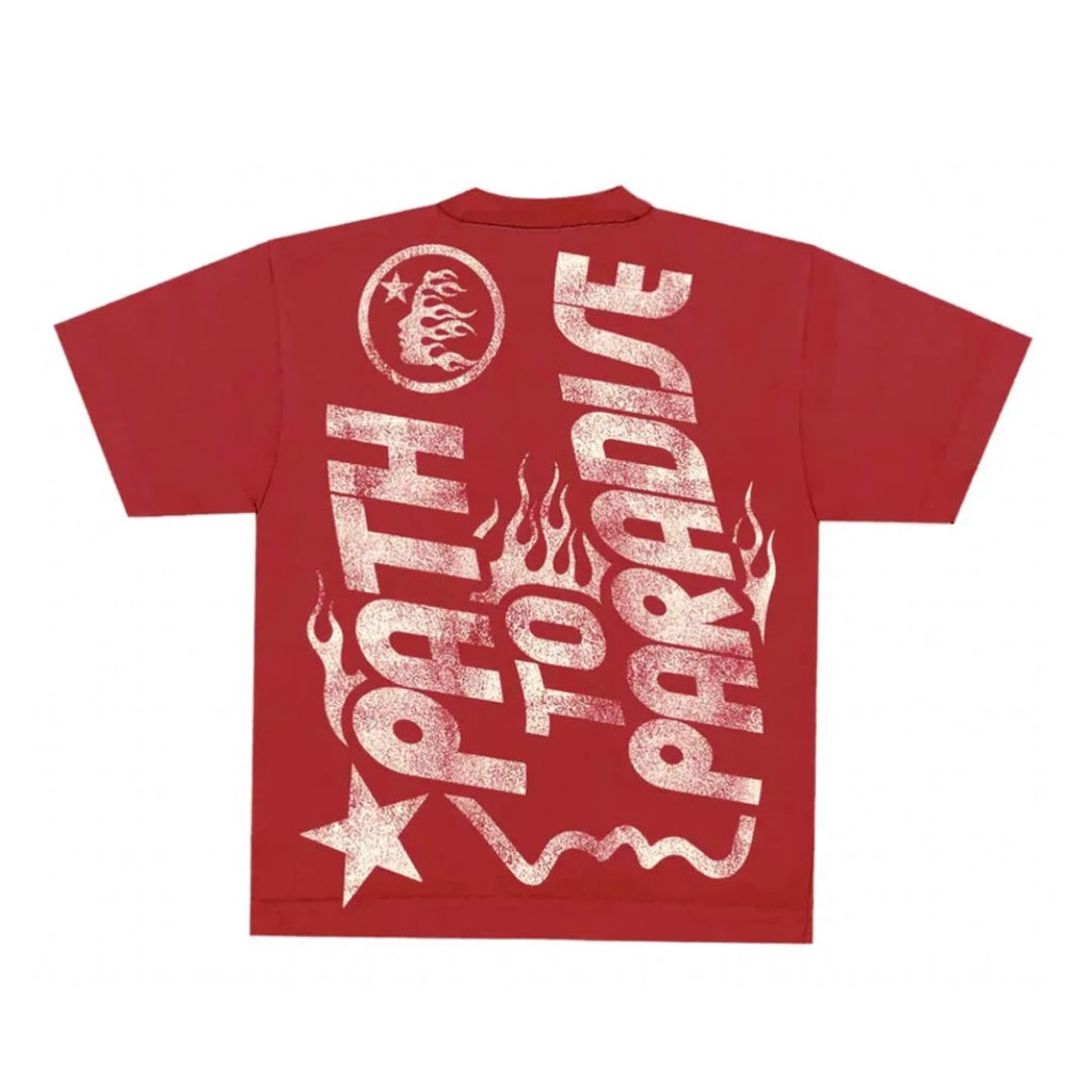 Hellstar Jesus Emblem Shirt Red