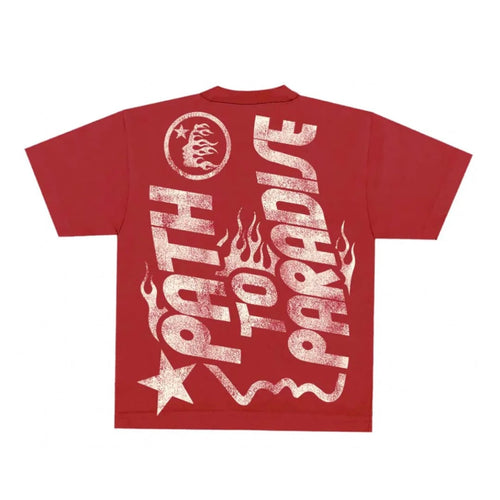 Hellstar Jesus Emblem Shirt Red