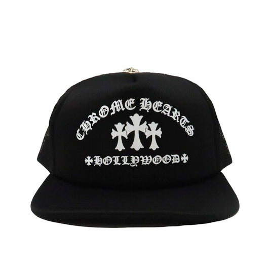 Chrome Hearts King Taco Trucker Hat Black/White
