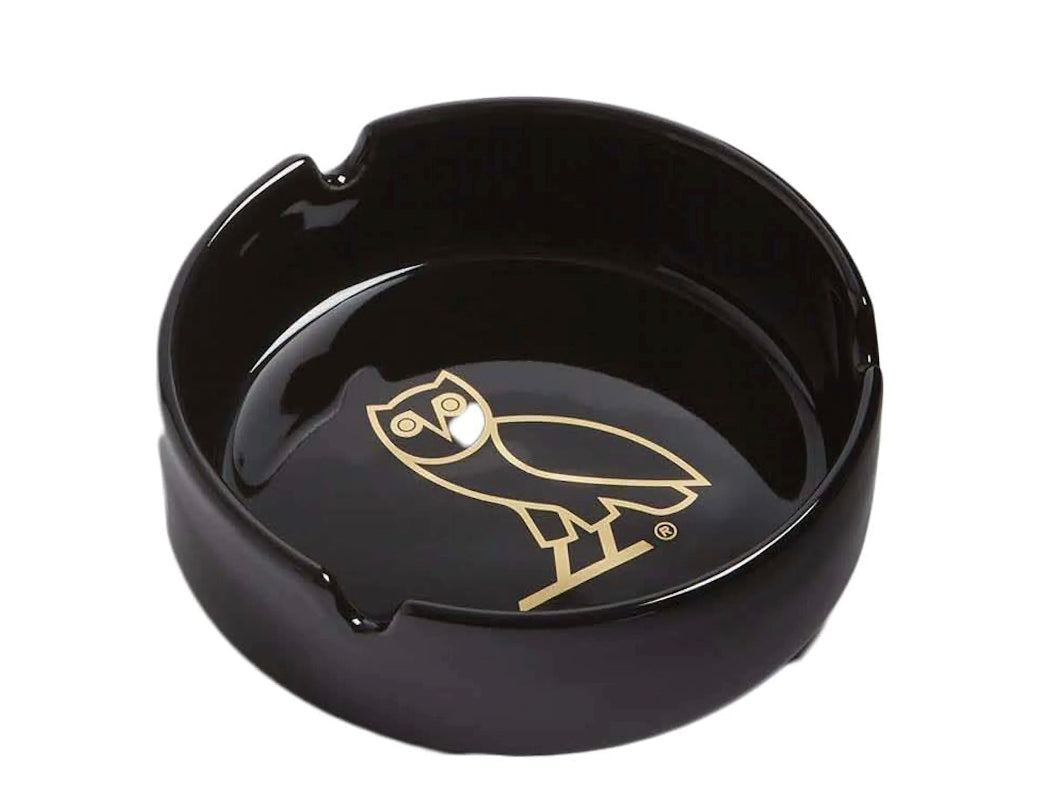 Ovo Owl Ash Tray Black