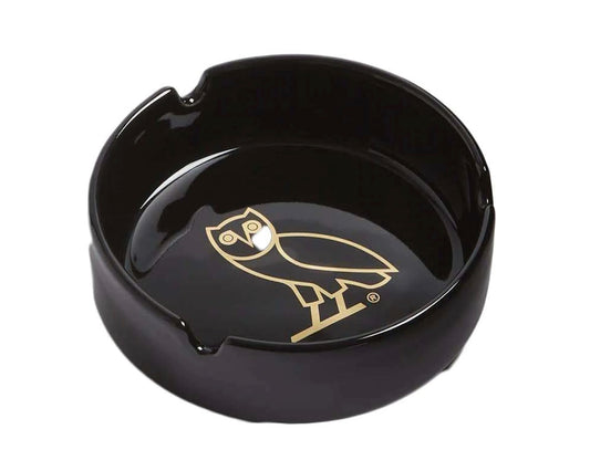 Ovo Owl Ash Tray Black