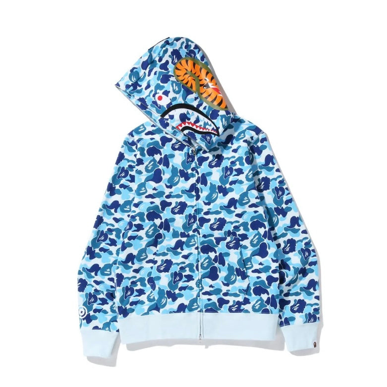 Bape ABC Shark Full Zip Hoodie Blue