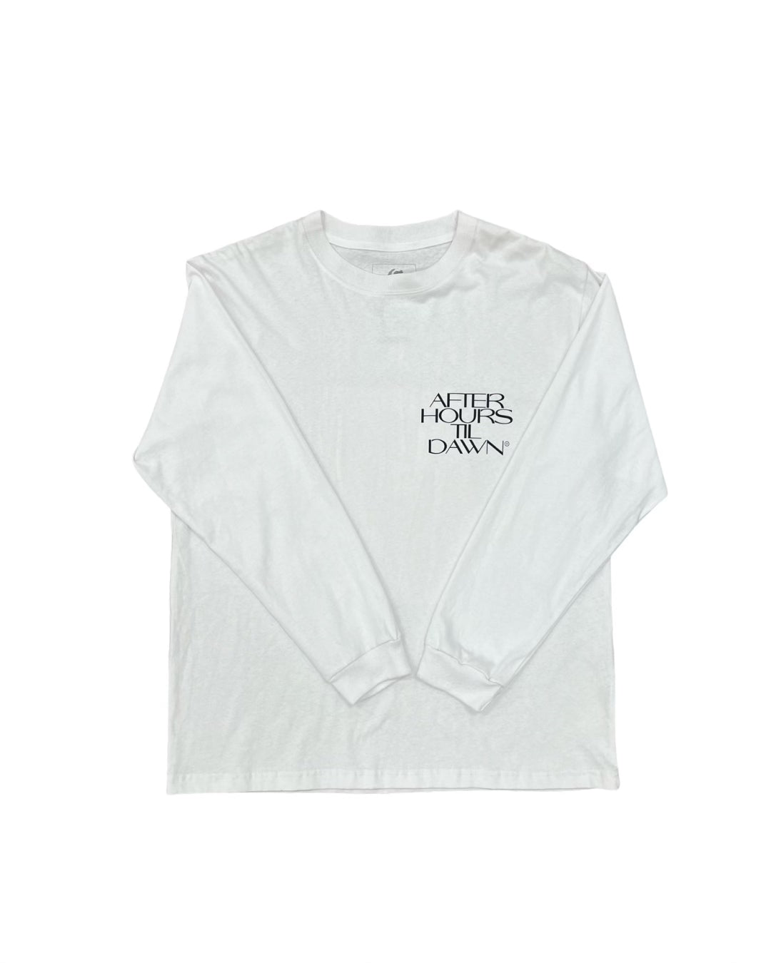 The Weeknd After Hours Tour Merch L/S Tee White