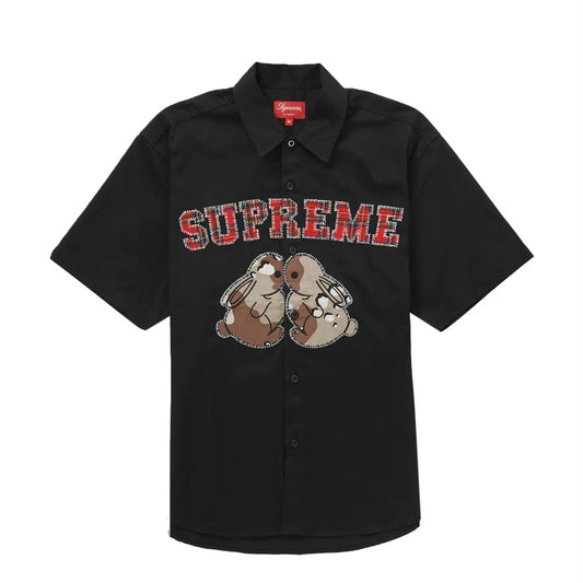 Supreme Bunnies Work Shirt Black