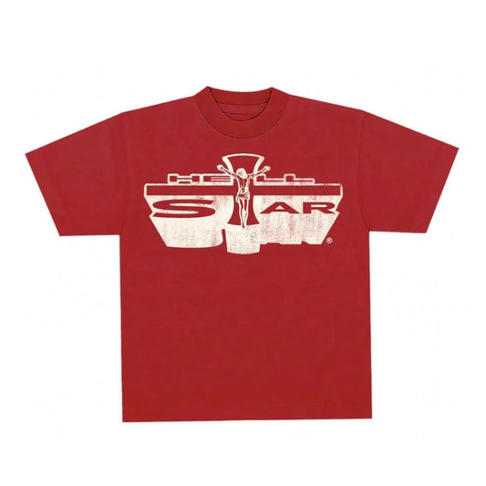 Hellstar Jesus Emblem Shirt Red
