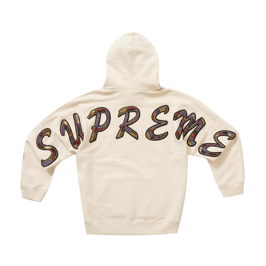 Supreme Beaded Hoodie Natural