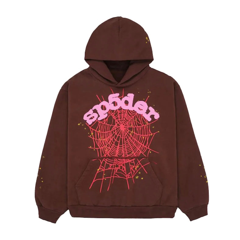 Sp5der Web Hoodie Brown