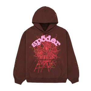 Sp5der Web Hoodie Brown