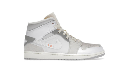 Jordan 1 Mid SE Craft Inside Out White Grey (Men’s)