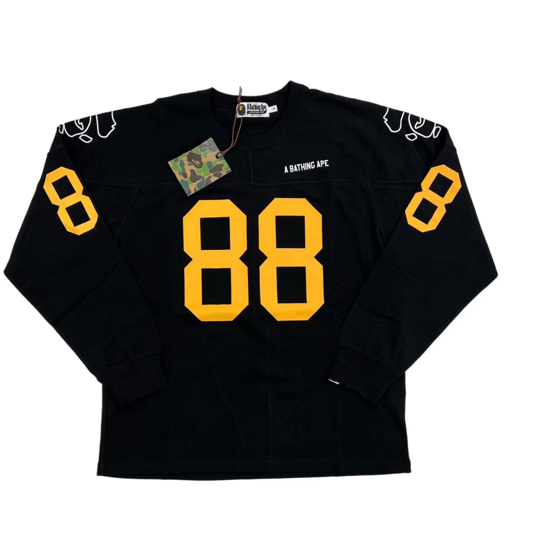 Bape 88 Print L/S Black/Yellow