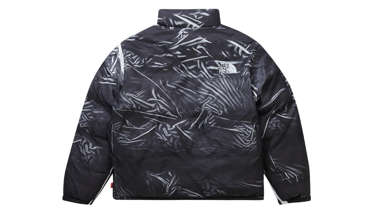 Supreme The North Face Printed Nuptse Trompe L'oeil Jacket Black