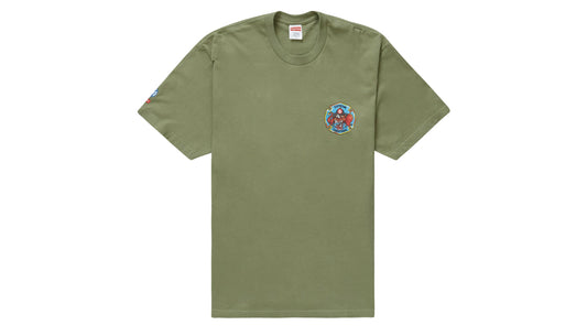 Supreme FDNY Engine 9 Tee Light Olive