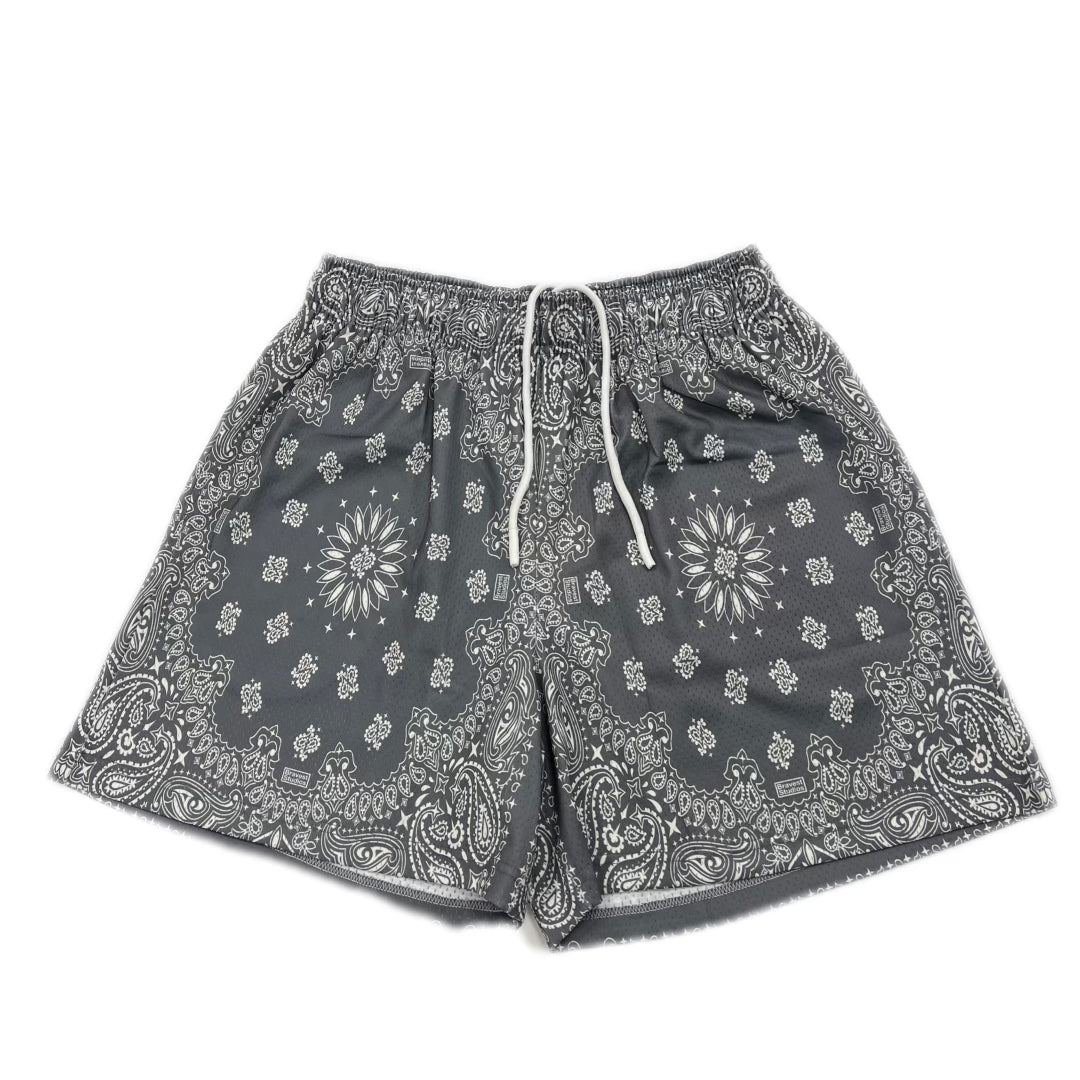 Bravest Studios Grey Paisley Shorts – TG Sneaks LLC