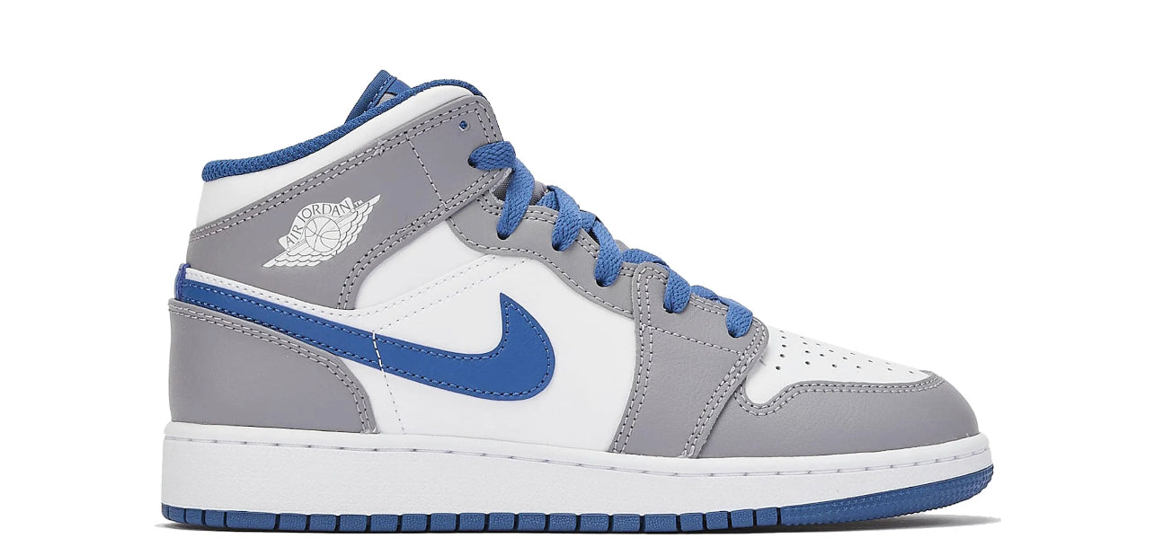 Jordan 1 Mid True Blue (Youth)