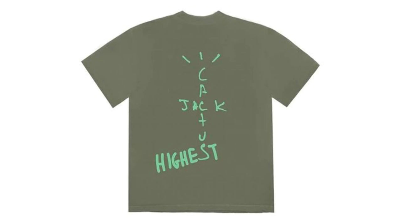 Travis Scott Jordan Cactus Jack Highest T Shirt Olive