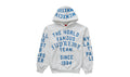 Supreme Team Flocked Hooded Sweatshirt White