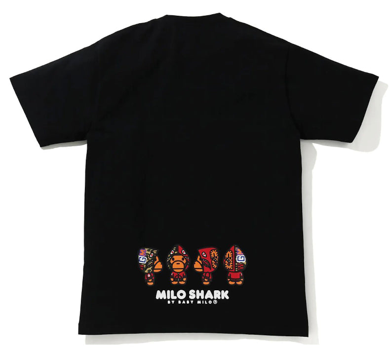 Bape Milo Shark Tee SS21 Black/Red