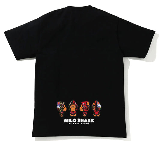 Bape Milo Shark Tee SS21 Black/Red