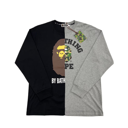 Bape Split Black/Grey L/S Tee