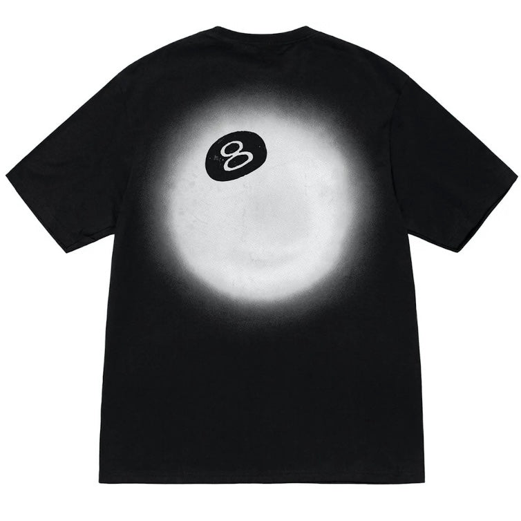 Stussy 8 Ball Fade Tee Black