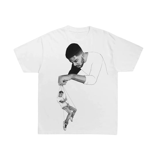 Kid Cudi Virgil Abloh Pulling Strings Tee White