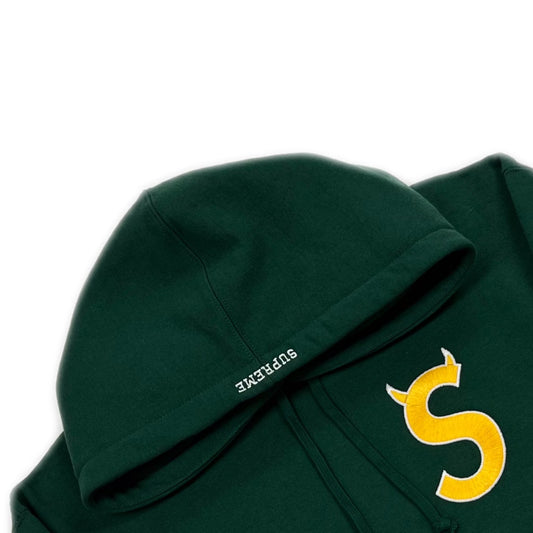 Supreme S Logo Hooded Sweatshirt Dark Green