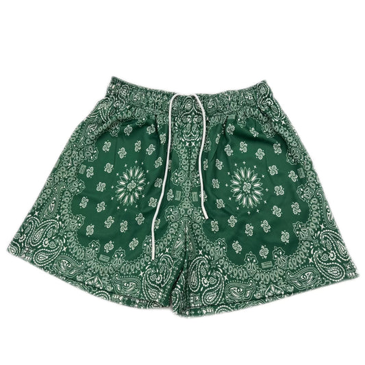 Bravest Studios Green Paisley Shorts