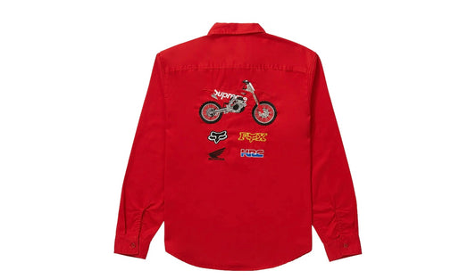 Supreme Honda Fox Racing Work Shirt Red
